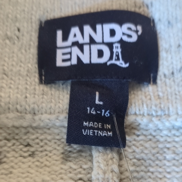 Lands' End Gray A-Line Midi Skirt Casual - Picture 5 of 8